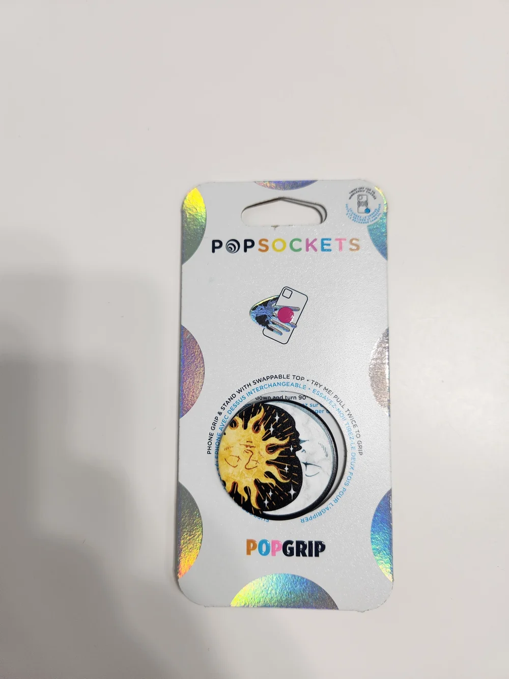 PopSocket PopGrip Sun & Moon PopGrip in Yellow and Black